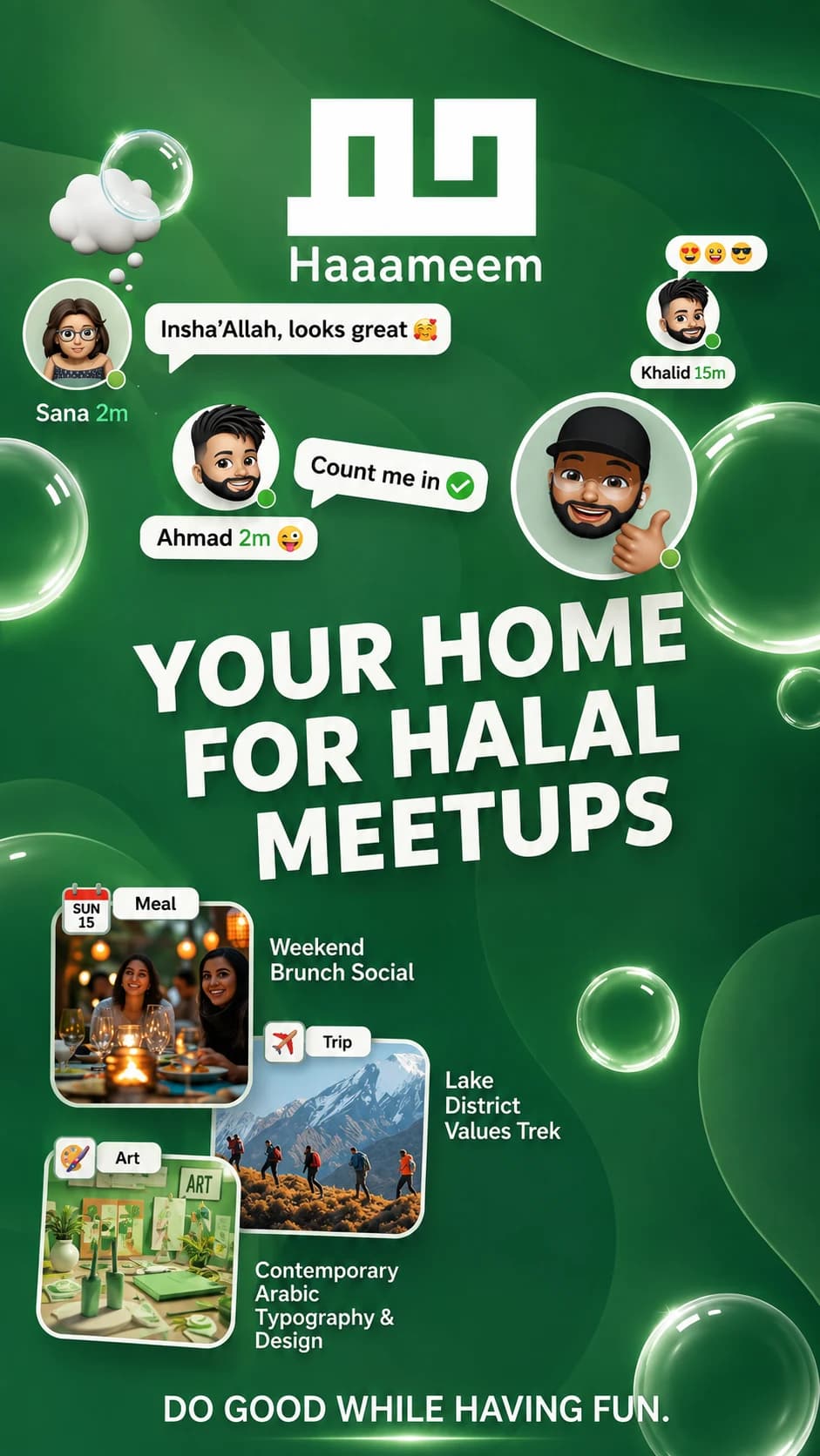 Find halal events in the Haaameem iOS app