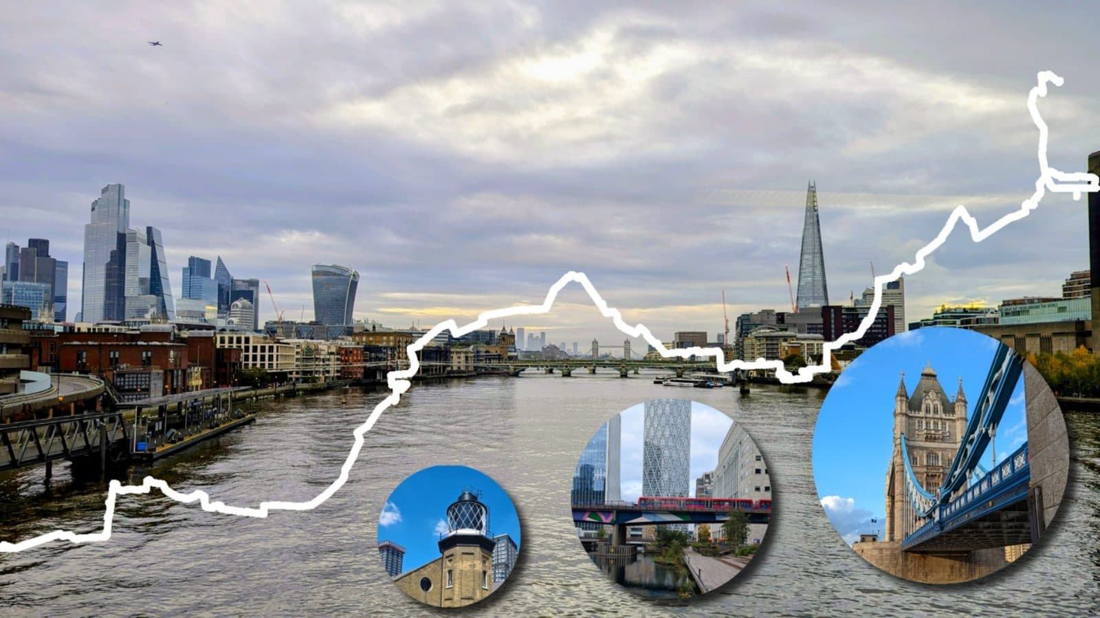Event poster for Walk: Cityside Riverside (Canning Town→ London Bridge)